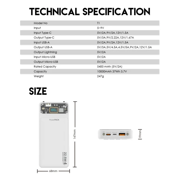Fantech Power Bank T1