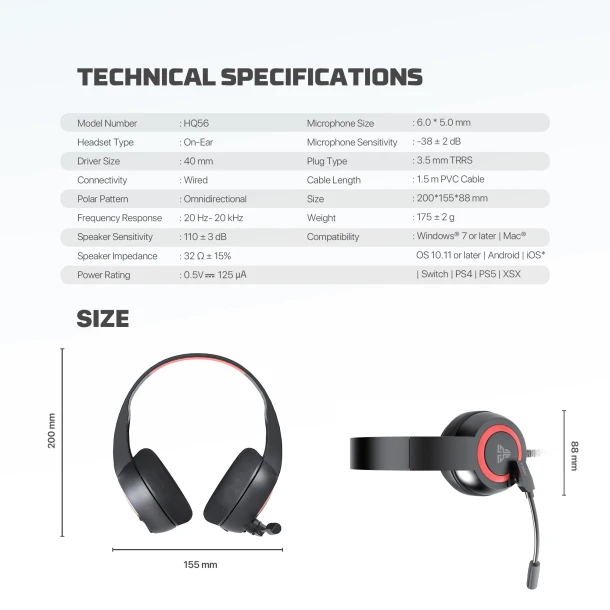 Fantech Headphone HQ56 Tone II
