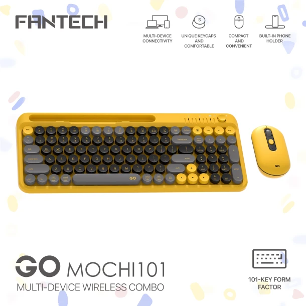 Fantech Multi Device Wireless Combo WK899 Go Mochi101