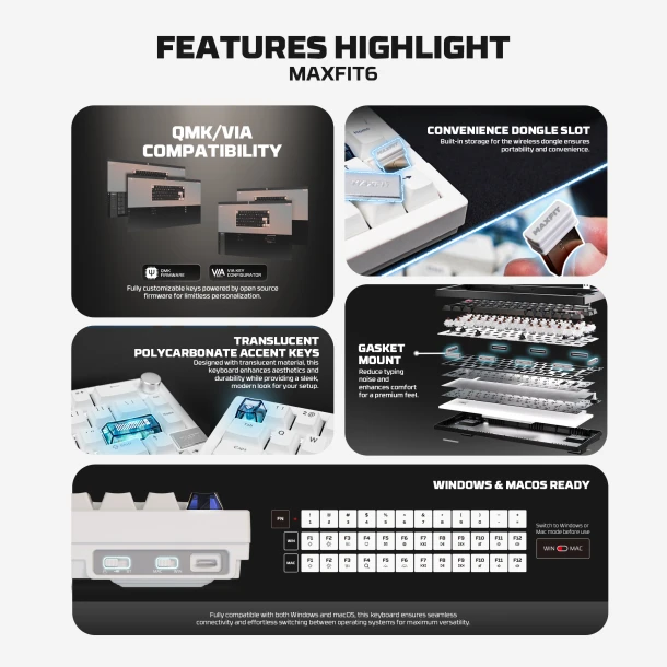 Fantech Keyboard MK920 MAXFIT6