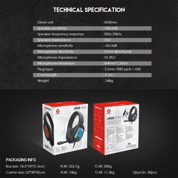 Fantech Headphone MH84 JADE