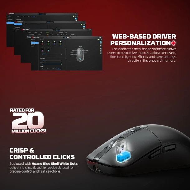 Fantech Mouse WG9RD Kanata Wireless