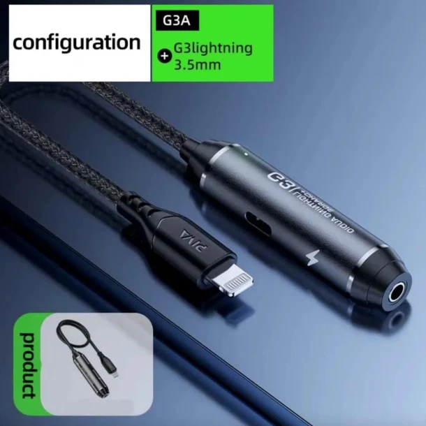 PIVA G3 Adapter Lightning / aux + Lightning