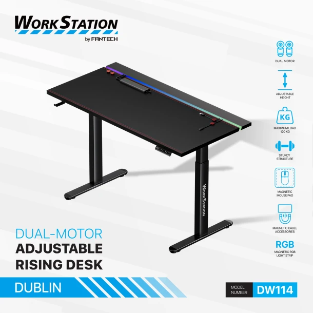 Fantech Work Station Gaming Table DW 114 DUBLIN