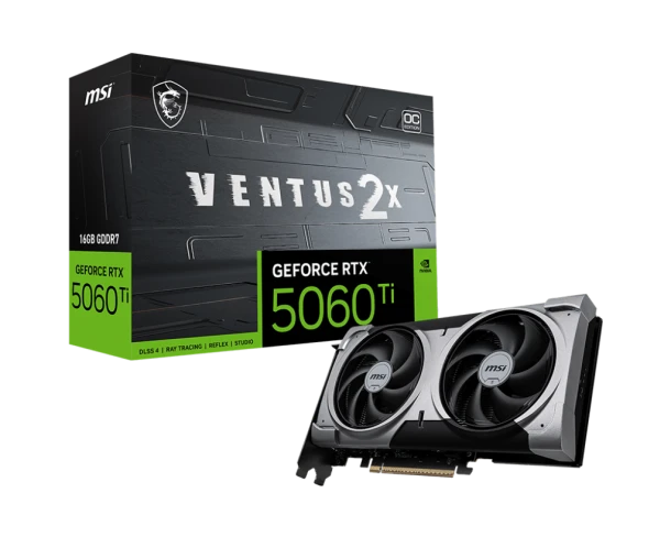 MSI GPU RTX 5060 Ti 16G VENTUS 2X