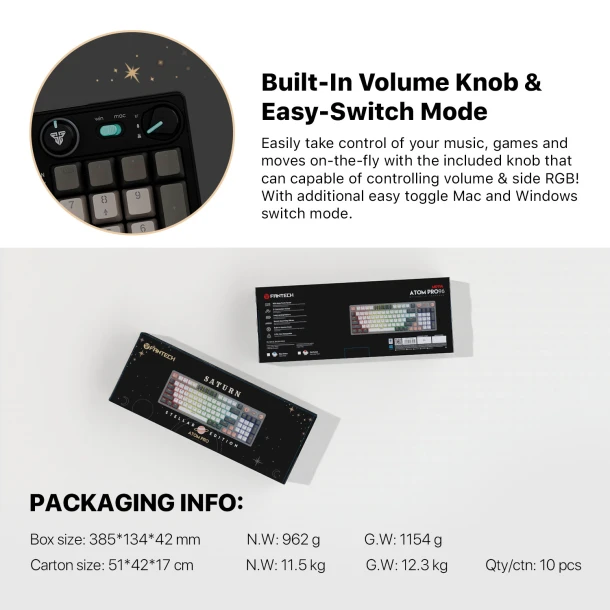 Fantech keyboard MK914 ATOM PRO96