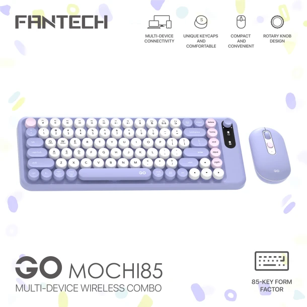 Fantech Multi Device Wireless Combo WK898 Go Mochi 85