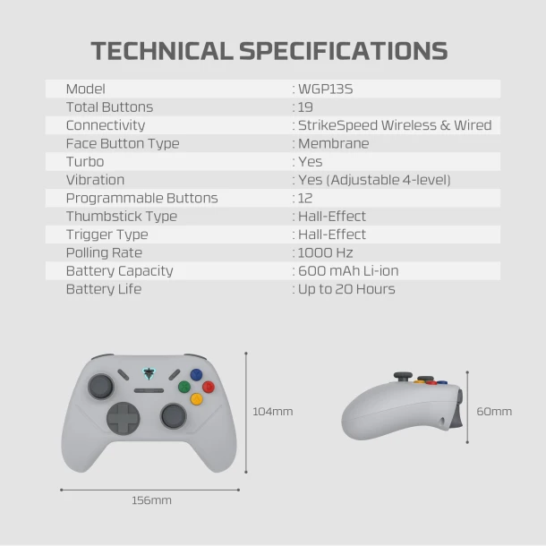 Fantech Wireless GamePad WGP13S Shooter iii