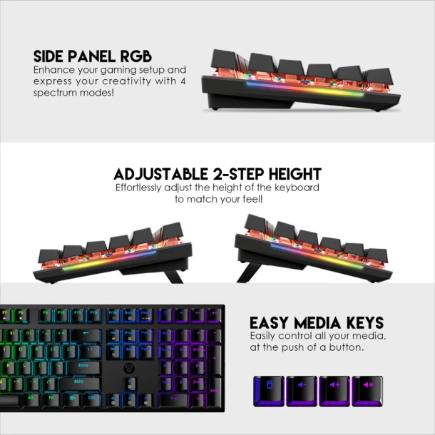 Fantech keyboard MK855 MAXFIT108