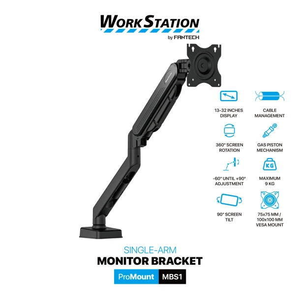 Work Station Monitor Bracket MBS1 PRoMount