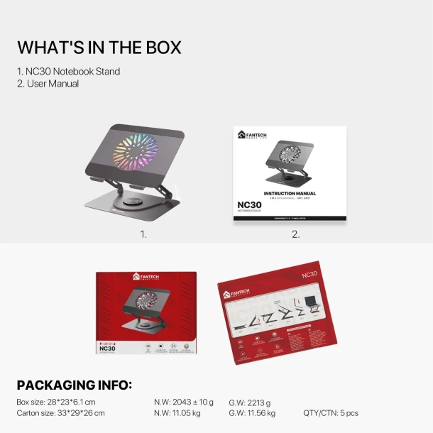 Fantech NoteBook Cooler NC30