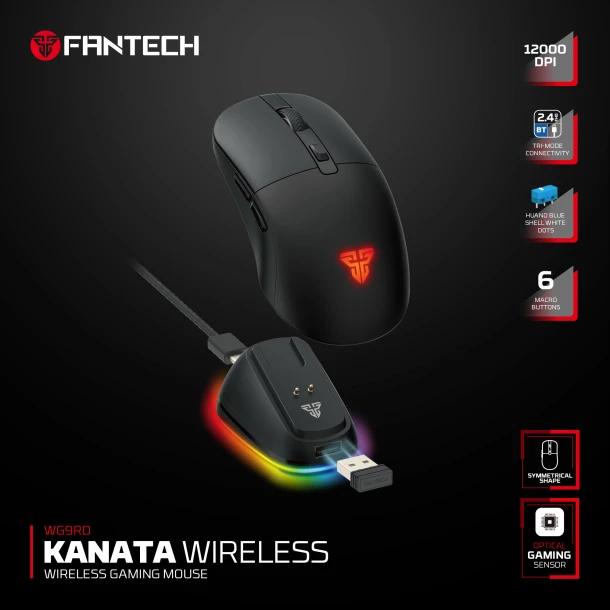 Fantech Mouse WG9RD Kanata Wireless