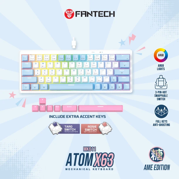 Fantech keyboard MK611 ATOMx63