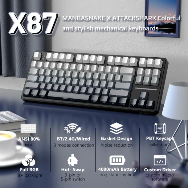 ATTACK SHARK Keyboard X87