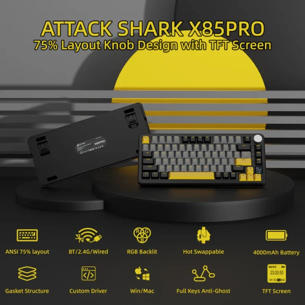 ATTACK SHARK Keyboard X85 PRO
