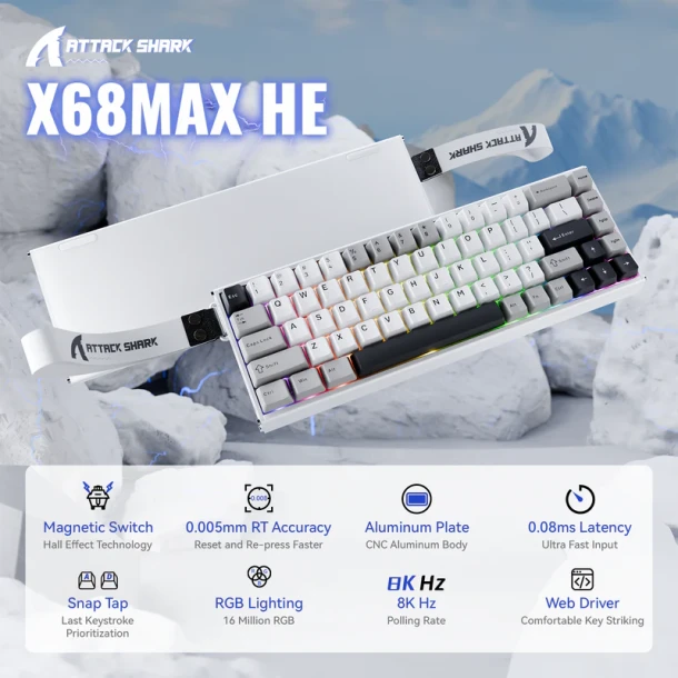 ATTACK SHARK Keyboard X68 Max