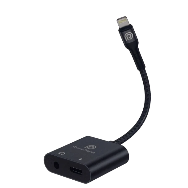 Phone Planet Adapter 2-in-1 Lightning+ Aux to Lightning