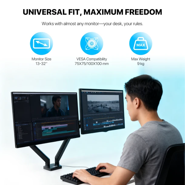 Work Station Monitor Bracket MBD1 PRoMount