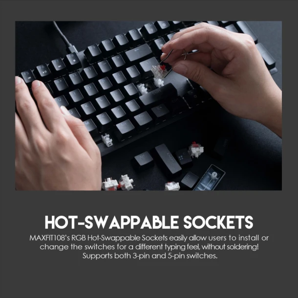 Fantech keyboard MK855 MAXFIT108