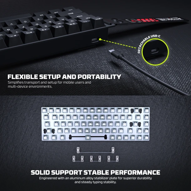 Fantech keyboard MK811 Atom HE68