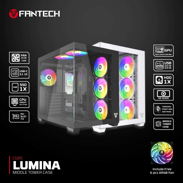 Fantech Case CG85 LUMINA
