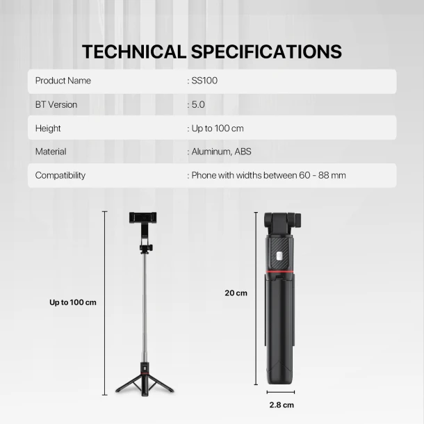 Fantech Stand Selfie Stick SS100