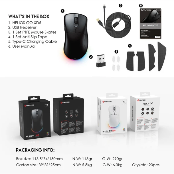 Fantech Mouse XD5 HELIOS GO