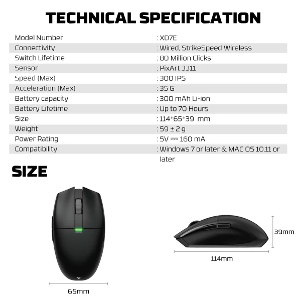 Fantech Mouse XD7E Aria