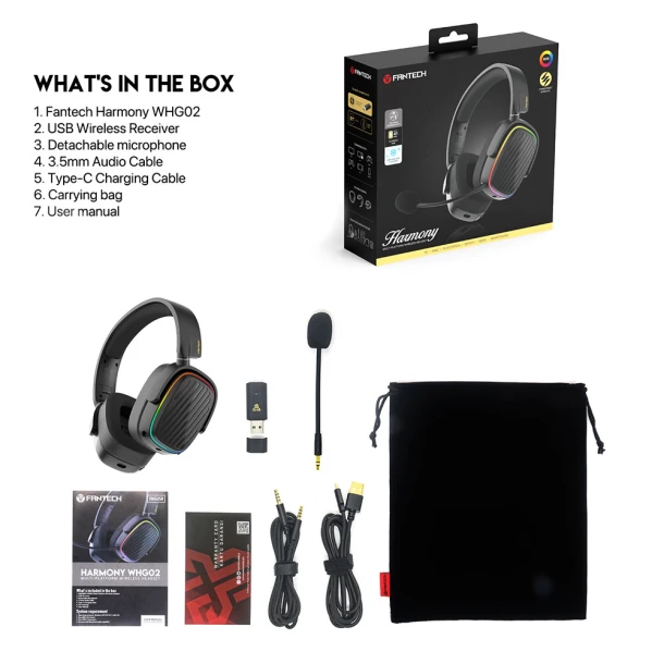Fantech Wireless Headphone WHG02