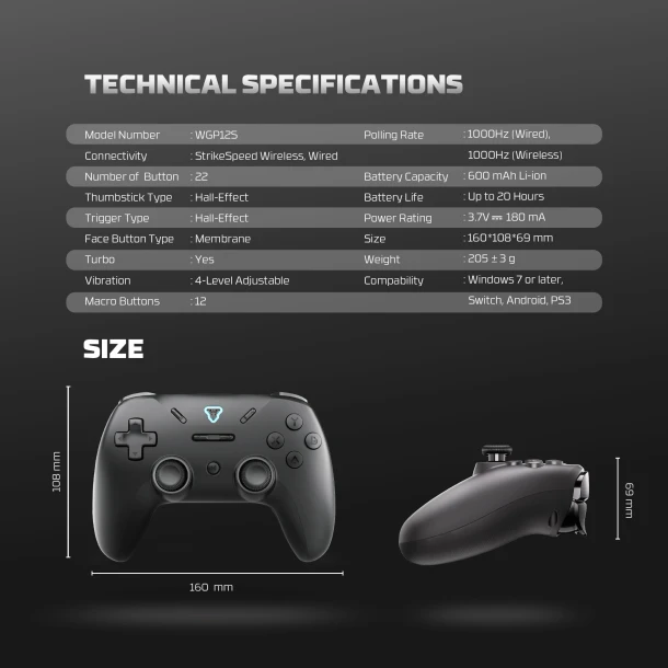 Fantech Wireless GamePad WGP12S