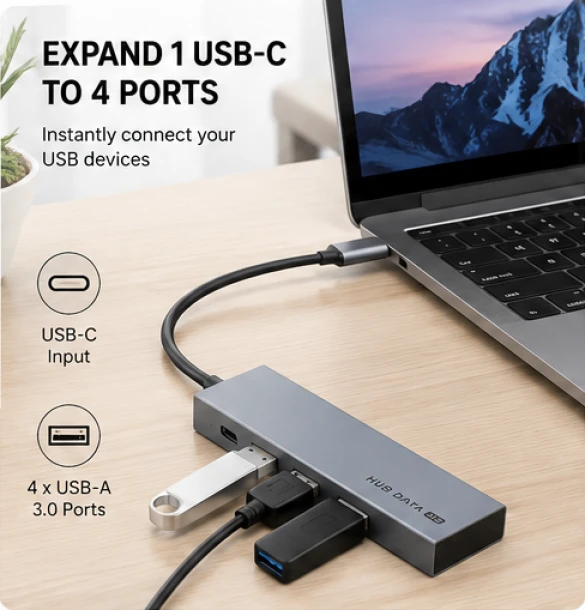 USB Hub 4 Ports