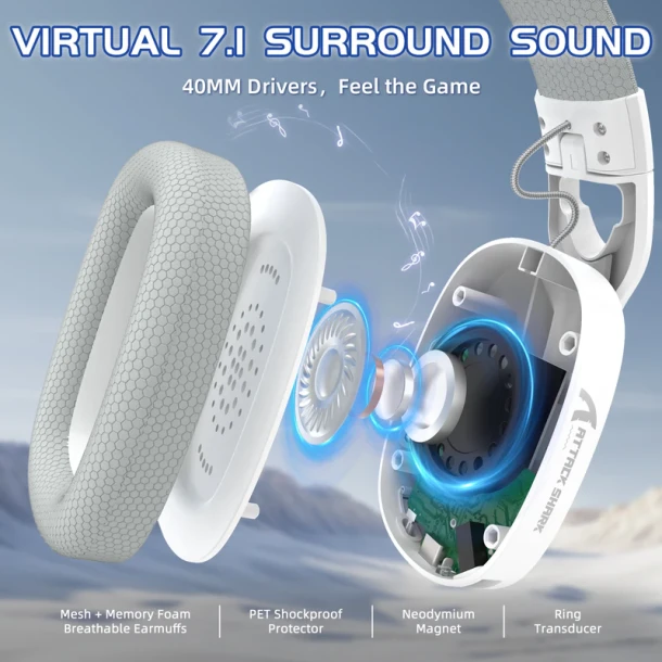 ATTACK SHARK Headphone L90