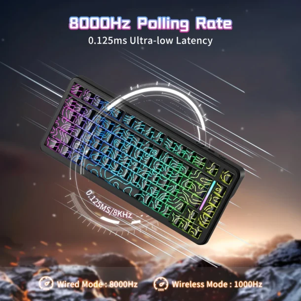 ATTACK SHARK Keyboard X82 PRO He