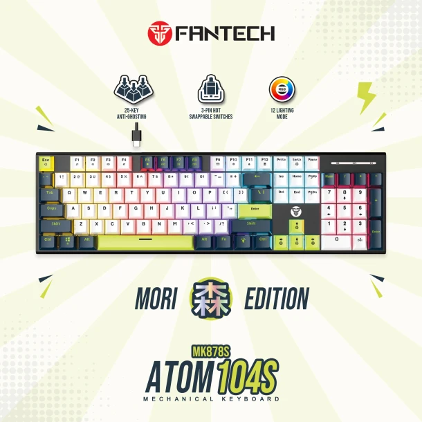 Fantech keyboard MK878S ATOM104S