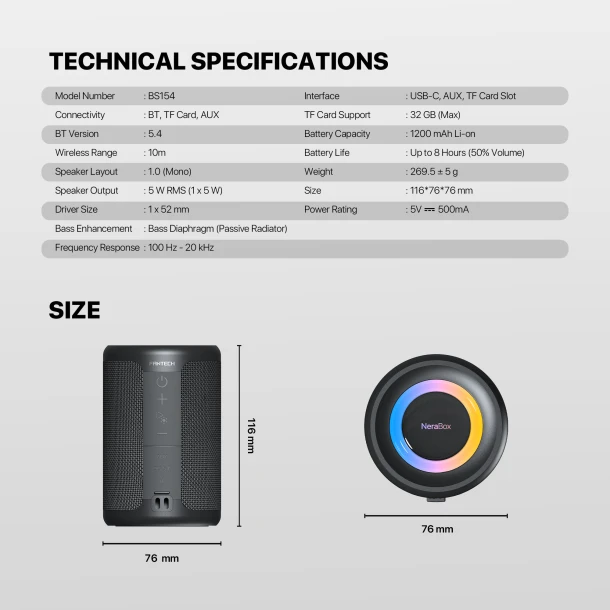Fantech Speaker BS154 NeraBox