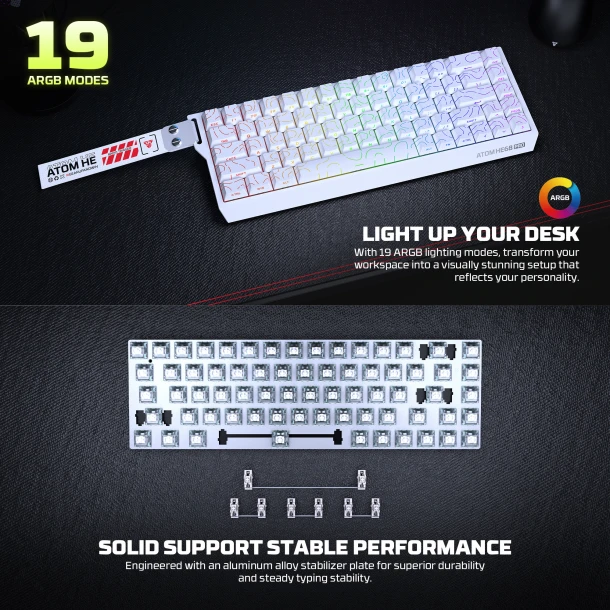 Fantech keyboard MK922 Atom HE68 Pro