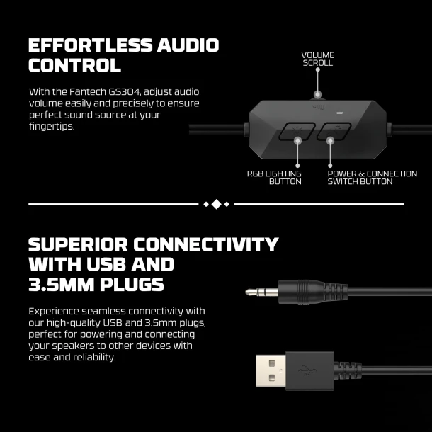 Fantech Wired Speakers GS304