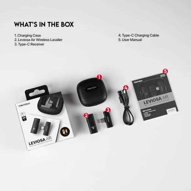 Fantech Wireless Microphone WMV11C LEVIOSA AIR