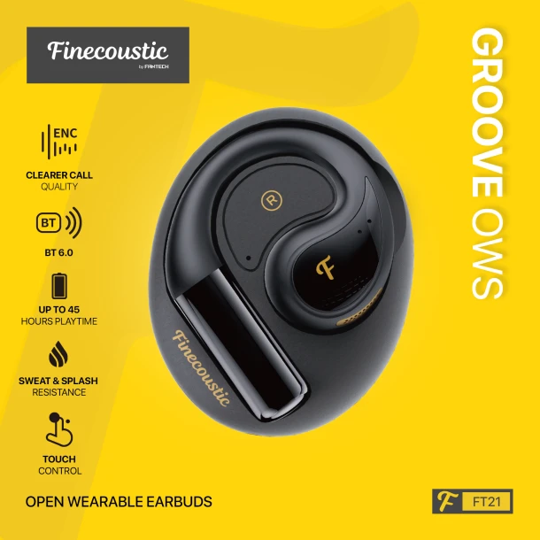 Finecoustic Open Wearable EarBuds FT21 GROOVE OWS