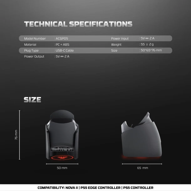 Fantech Gamepad Charging Dock ACGP05