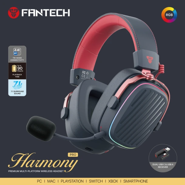Fantech Wireless Headphone WHG02P HARMONY