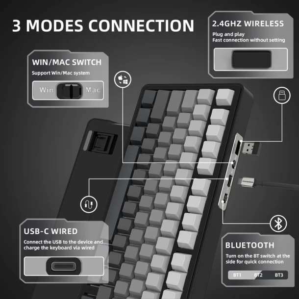 ATTACK SHARK Keyboard  X85