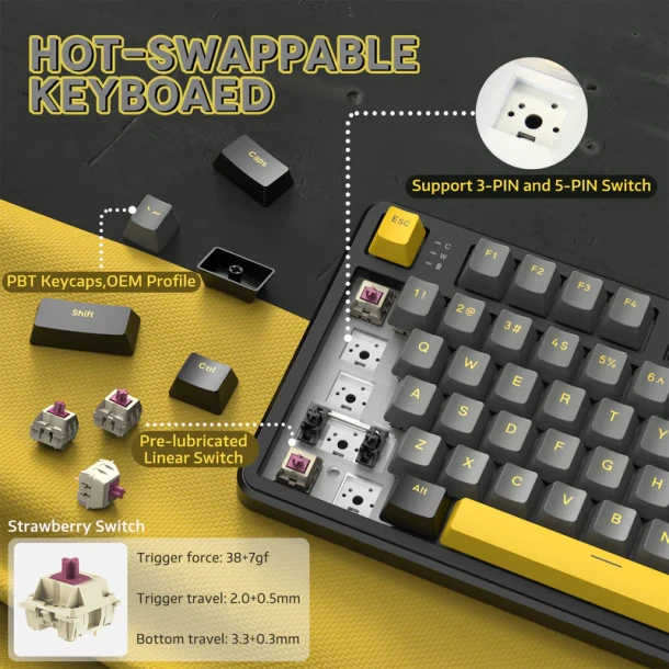 ATTACK SHARK Keyboard X87