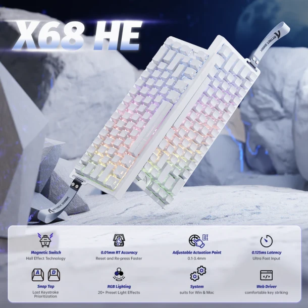 ATTACK SHARK Keyboard X68 HE