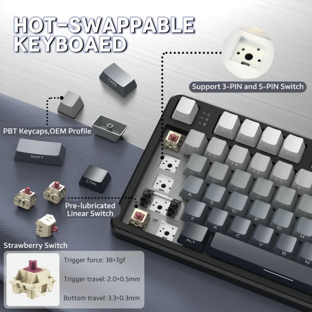 ATTACK SHARK Keyboard X87