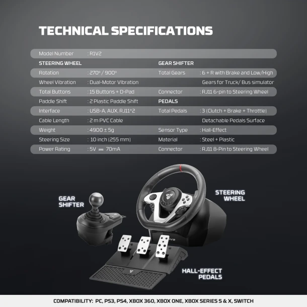 Fantech Steering Wheel R1V2