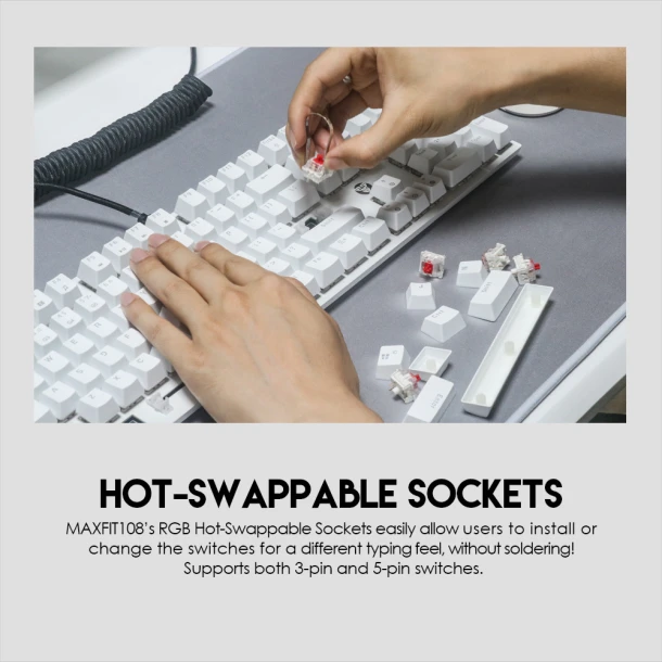 Fantech keyboard MK855 MAXFIT108