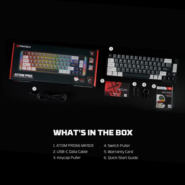 Fantech keyboard MK919 ATOM PRO66