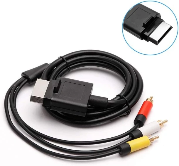 Audio Video AV Cable for Xbox 360 Slim