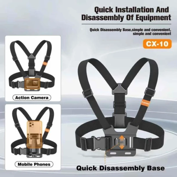 Plokama Chest Mount Camera Holder CX 10